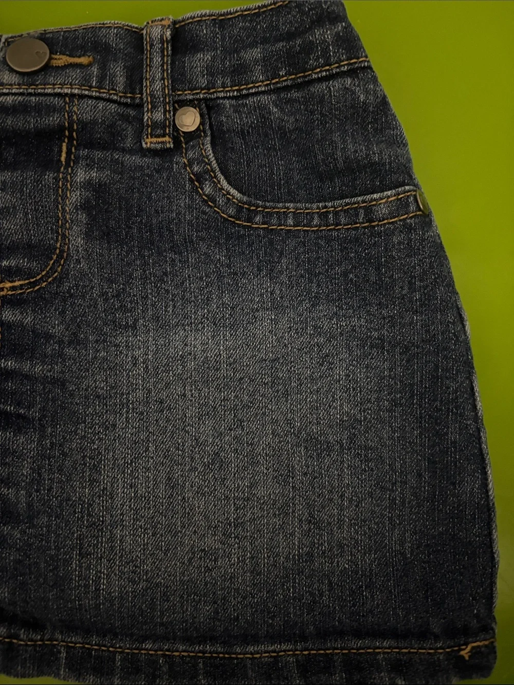 The Children's Place Dark Blue Denim Mini Skirt